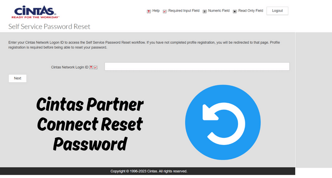Cintas Partner Connect Reset Password